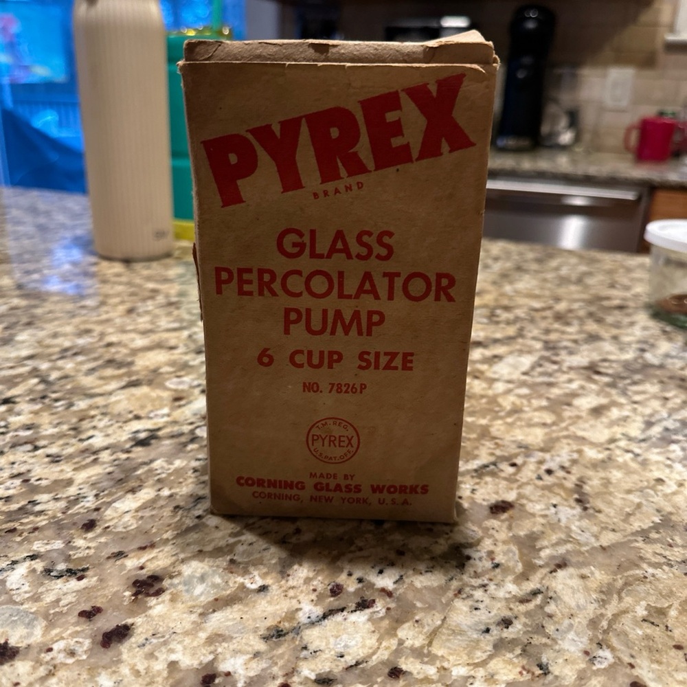Pyrex Glass Percolator Pump